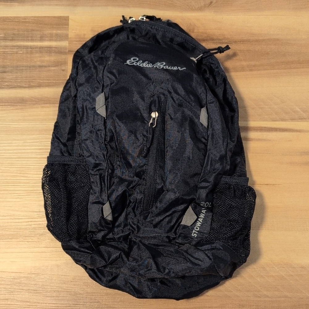 Eddie Bauer Black Stowaway Men's Backpack